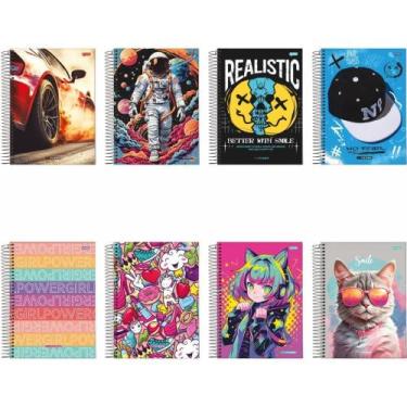 Imagem de Caderno Espiral Capa Dura ON Fleek 20X1 400 Folhas - Pacote com 2 Unid