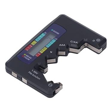 Imagem de Testador de Bateria Digital ABS LCD Screen Button Cell Battery Verificador de Bateria de 1,5V de 9V Portátil Compacto Portátil Conveniente Durável Durável Vida de Serviço Longo