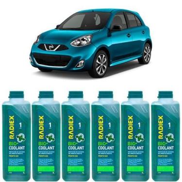 Imagem de Kit aditivo radiador bio coolant pronto para uso verde - nissan march 