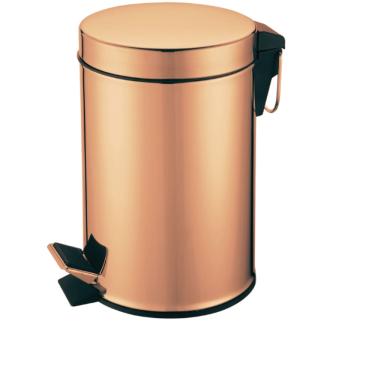 Imagem de Lixeira Dourada Com Pedal 3 L