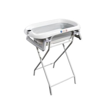 Imagem de Banheira Para Bebê Dobrável C/Suporte Wish Branco Maxi Baby