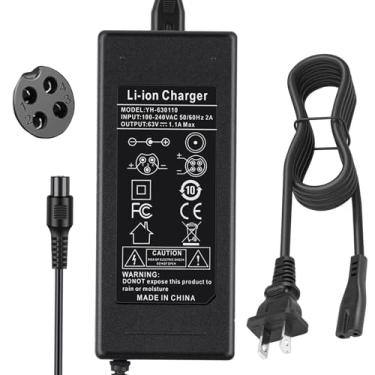 Imagem de 63V 4 Prong Charger for Ninebot S (Not for S-Plus) / Mini PRO/Mini lite / L8 / One A1/ One S2/ S-MAX, N3M240, GoKart Kit, Gokart PRO, 4-Pin fits for Segway Ninebot Charger