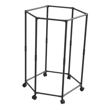 Imagem de Ｂｅｓｇａ Solução de Armazenamento de Cabideiro para Roupas, Cabideiro Portátil de Grande Capacidade para Secador de Roupas em Lavanderias, Saias de Roupas E Va, Preto Solteiro