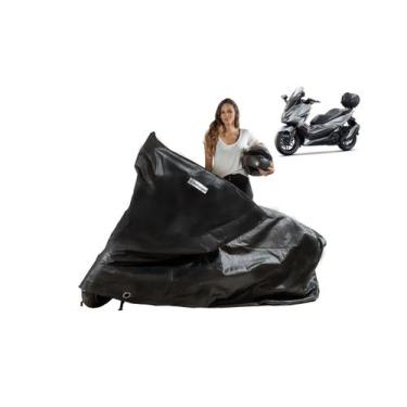 Imagem de Capa Cobrir Moto Honda Forza 350 com Baú Traseiro - Kahawai, Preto