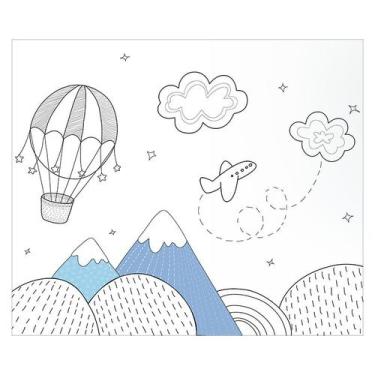 Imagem de Papel de Parede Adesivo Infantil Montanhas Quarto Bebe - 749pcm - Allo