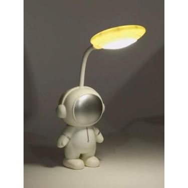 Imagem de Luminária De Mesa Astronauta Recarregável Usb Led Portátil Cúpula - DO