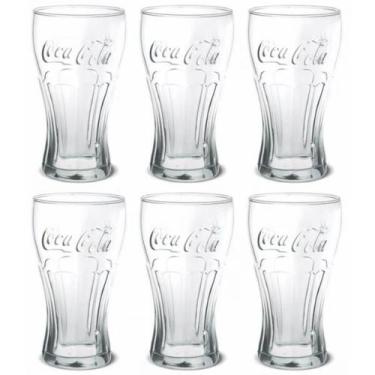 Imagem de Jogo de 6 Copo Coca Cola Vidro 300ML Nadir Transparente - Nadir Figuei
