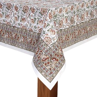 Imagem de Toalha De Mesa Copa E Cia Indian Deva - 8 Lugares Quadrada - 220 X 220 Cm