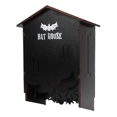 Imagem de GLOGLOW Casa de Morcegos para Bówood Ao Ar Livre 3 Câmara à Prova de Madeira Caixa de Abrigo de Madeira para o Quintal do Pátio de Jardim (9,8x4.1x7in)