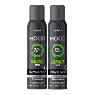 Imagem de Kit 2 Desodorante Mood Impact Men Aerosol Antitranspirante 0% Alumínio