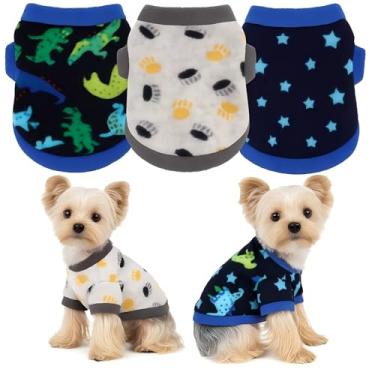 Imagem de 3 peças xs Suéter de cachorro, suéteres macios para cães pequenos, suéter de lã outono inverno masculino feminino, xs roupas de cachorro para roupas chihuahua, xícara de chá Yorkie, PP