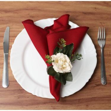 Imagem de Kit 50 Guardanapo De Tecido 35x35 Para Mesa Posta Casamento Buffet Eve