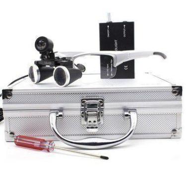 Imagem de Óculos Lupa de Cabeça Profissional com Lente de Aumento 3,5x Led 3W GT