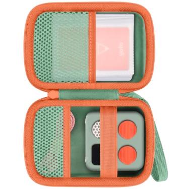 Imagem de Baval Estojo de armazenamento compatível com Yoto Mini (edição 2024) reprodutor de áudio Bluetooth sem tela infantil, bolsa transparente para cartões pode armazenar até 36 cartões (capa verde, zíper