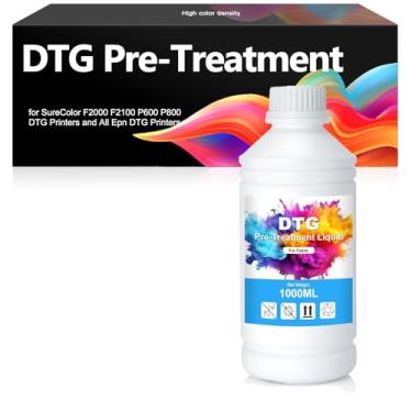 Imagem de DTG Tecido de tinta pré-tratamento para tinta de impressão direta no vestuário têxtil digital e mais refil de impressão para impressoras SureColor F2000 F2100 P600 P800 e todas as impressoras E-PN DTG