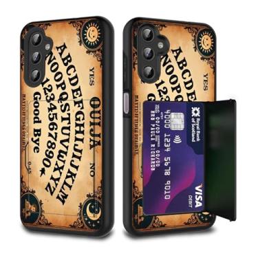 Imagem de FGDRFGRW Capa para carteira de cartão de crédito, camada dupla, híbrida, à prova de choque, proteção contra quedas com suporte, capa para Samsung Galaxy A16 5G de 6,9 polegadas, Ouija Board
