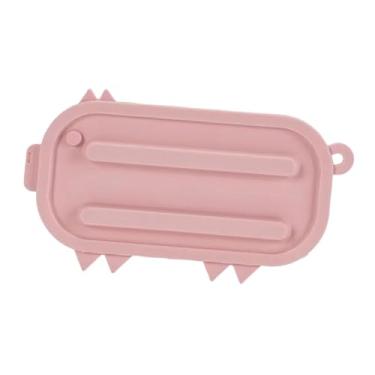 Imagem de predolo Suporte de silicone para tampa de panela 17,5x9,5 cm, formato de desenho animado, descanso para tábua de corte, panela antiaderente, tampa de panela, Rosa