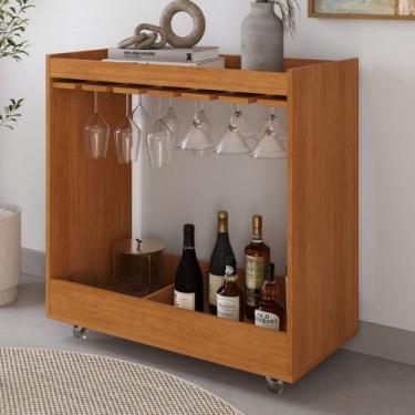 Imagem de Bar Duna Porta Taças Nature - Tebarrot, Marrom