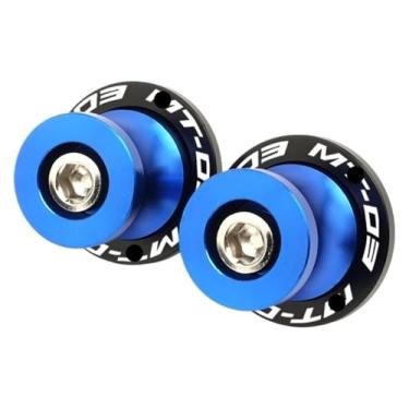 Imagem de BYYINGSUS Parafusos de suporte deslizantes de bobinas de braço oscilante de 6 mm acessórios de motocicleta compatíveis com Y&AMAHA MT03 MT09 MT10 MT 03 09 10 Mt03 Mt09 Mt10 (azul Mt03)