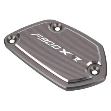 Imagem de Compatível com F 900XR F900XR F900 XR F 900 XR F900R 2020-2023 2022 Tampa do reservatório de freio dianteiro da motocicleta Tampa do copo de óleo (titânio F900XR)