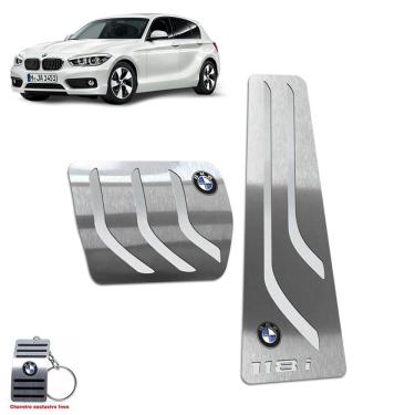 Imagem de Pedaleira Automático Bmw 118i (F20/F21) 2012 a 2019 Prata