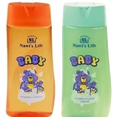 Imagem de Kit Shampoo e Condicionador Infantil 250ml – Anti Piolho – Com Camomila, Aloe Vera, Algas Marinhas e Óleo de Amêndoas – Hidratação, Brilho e Cheirinho Suave para Crianças”