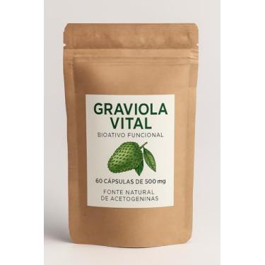 Imagem de Graviola Vital, Cápsulas Vegetais HPMC, Suplemento Antioxidante e Imunológico, 60 Cápsulas, 500mg, Extrato de Folhas de Graviola em Pó, Vegano