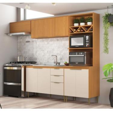 Imagem de Cozinha Modulada 4 Peças Angelina - Angelin Off White - Megasul