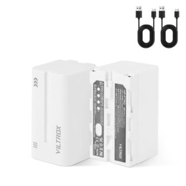 Imagem de Bateria de reposição VILTROX NP-F750 4400mAh, pacote com 2 unidades pa