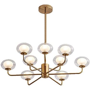 Imagem de Lustre de metal moderno Lustre rústico de meados do século Luminária de teto compatível com luminária Luminária pendente Compatível com cozinha Jantar