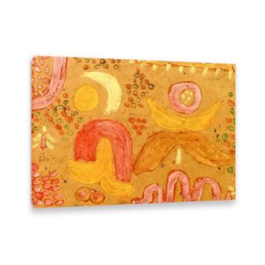 Imagem de Paul Klee Arte de parede The Garden in Hot Weather Poster surrealismo Impressão de arte em tela por Paul Klee Pintura arte de imagem quarto sala de estar escritório decoração de parede 100 x 70 cm