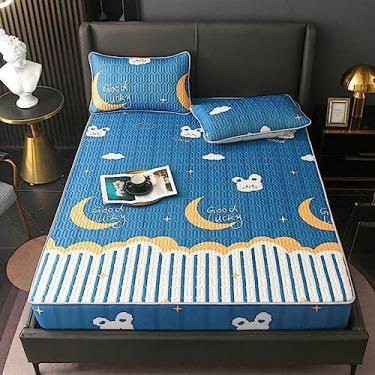 Imagem de Almofada de colchão Futon, frio, conjunto de 2 peças, conjunto de 3 peças, cor 6, almofada de lençol, individual (cor 24, 90 * 200 cm)