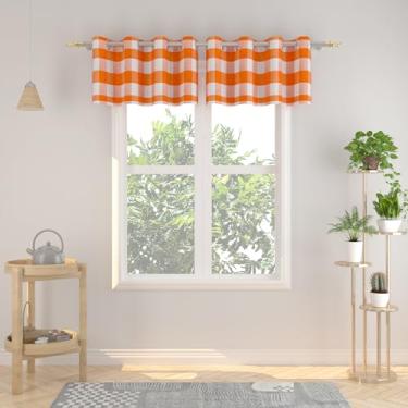 Imagem de NATUS WEAVER Cortina xadrez de búfalo Valance 45,7 cm, saia xadrez guingão, sala de estar, painéis de cortina de janela para quarto, cortinas quadriculadas, ilhós, tratamento de janela, 2 painéis