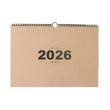 Imagem de Calendário de parede A3 Kraft 2026 - Cicero