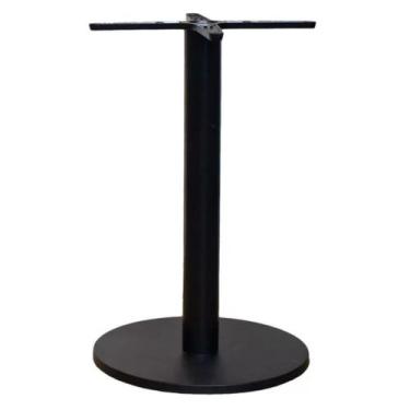 Imagem de Base de Mesa de Jantar Pisa em Aço Carbono - Tatu Bola Móveis, Preto