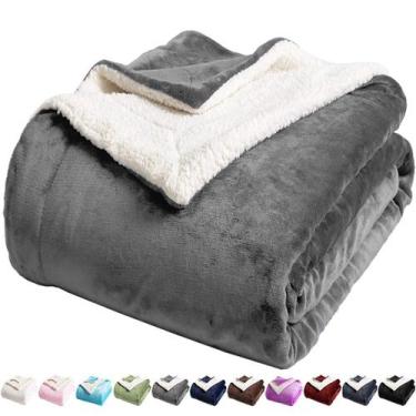 Imagem de Cobertor LBRO2M Sherpa Fleece Super Soft 250GSM (Queen 230x230cm)