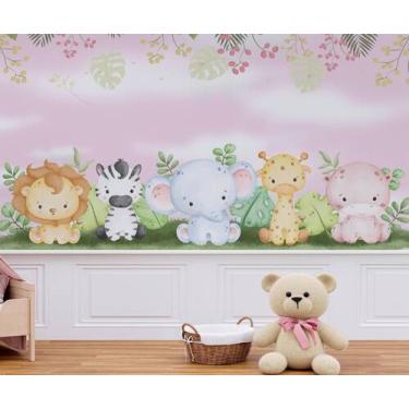 Imagem de Papel de Parede Adesivo Safari  flores Menina 140AX250L - ALGIDECOR