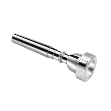 Imagem de Cheerock Bocal para trompete 7C - banhado a prata, compatível com iniciantes e profissionais