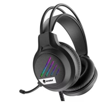 Imagem de Fone de Ouvido Headset Gamer Jogos Evolut Lesh Eg-306 Led Rainbow-Unissex