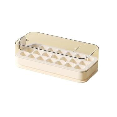 Imagem de Forma de Gelo，Forma de Gelo Com Tampa，Caixa Forma FáBrica E Armazenagem de Gelo 21 Cubos -U10(2 PCS)