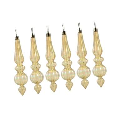 Imagem de shamjina 6 peças de decoração de enfeites de natal para festa de neve, aniversário, centro de mesa decorativo, festival, guirlanda para casa, enfeite pendurado, Style B