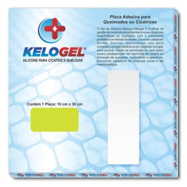 Imagem de Placa De Silicone Queimados E Cicatriz 10Cmx30Cm Kelogel