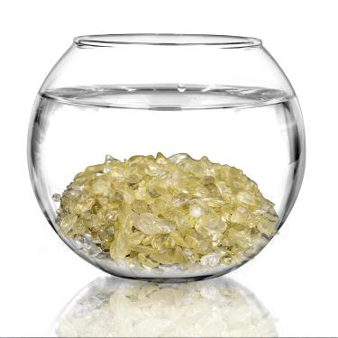 Imagem de Seixos de cascalho polido, pedras polidas naturais para canteiro de flores, plantas de aquário de 100 ml (amarelo)