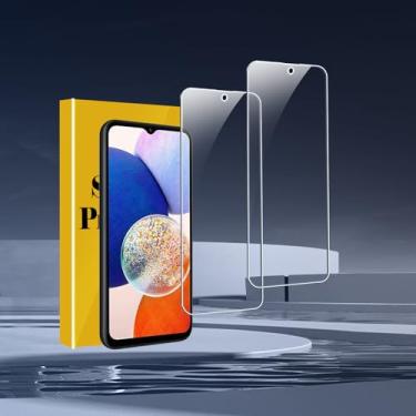 Imagem de Pacote com 2 protetores de tela compatíveis com Galaxy A14/A14 5G, compatível com capa de telefone Ultra Accessories Protector de Pantalla compatível com Galaxy A14/A14 5G