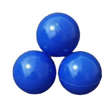 Imagem de 25 Unidades Bolinhas Coloridas Que Não Amassam, Plástico Atóxico, Resistentes, Seguras, Leves, Piscina, Cercadinho, Playground, Festa (25 AZUL)