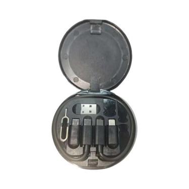 Imagem de Caixa De Armazenamento Para Cabo De Dados USB Kit Multifuncional Com A