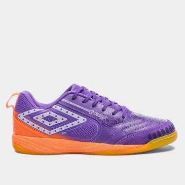 Imagem de Chuteira Futsal Umbro Pro 5 Bump Dia De Los Muertos Unissex, Laranja, 