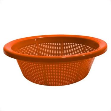 Imagem de Kit 10 Escorredor Macarrão Lavador Arroz Lava Tudo Multiuso 27x12cm Pl