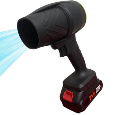 Imagem de Soprador Turbo Fan 32000 RPM Recarregavel Manutençao Casa Quintal Jardim Folha Poeira Detrito Potente Resistente