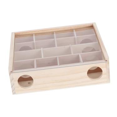 Imagem de aqxreight Brinquedo Interativo Inteligente para Animais de Estimação de Madeira Labirinto de Hamster Com Vidro Acrílico Curiosidade Explorando para Can Ha Labirinto de HamsterBrinquedo de